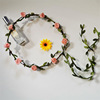 Beach realistic hair accessory, headband for bride, roses, wholesale