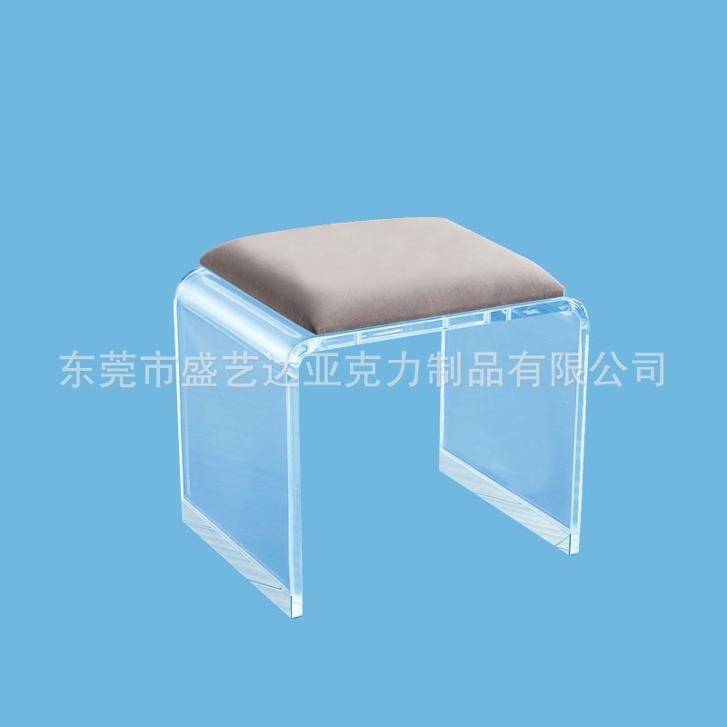厂家定制亚克力软垫小矮凳子换鞋INS梳妆台沙发卧室北欧梳妆家具