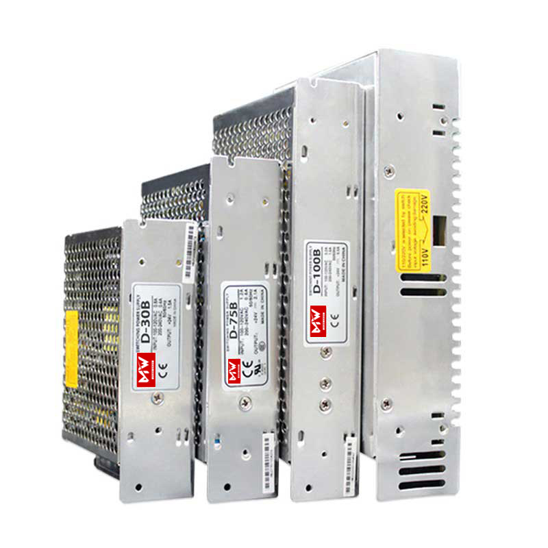 Fuente de alimentación de conmutación Mingwei doble salida de voltaje de dos vías 5v24v12V doble grupo DC D - 30 / 50 / 120 / transformador image 3