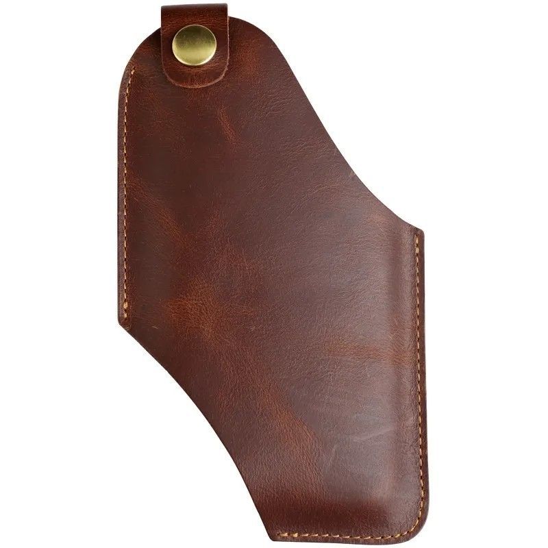 Handmade Pure Cowhide Leather Waist Phone Pouch, Portable Crossbody New Style Phone Bag, Men's Genuine Leather Belt Bag, Universal Men's Gs
