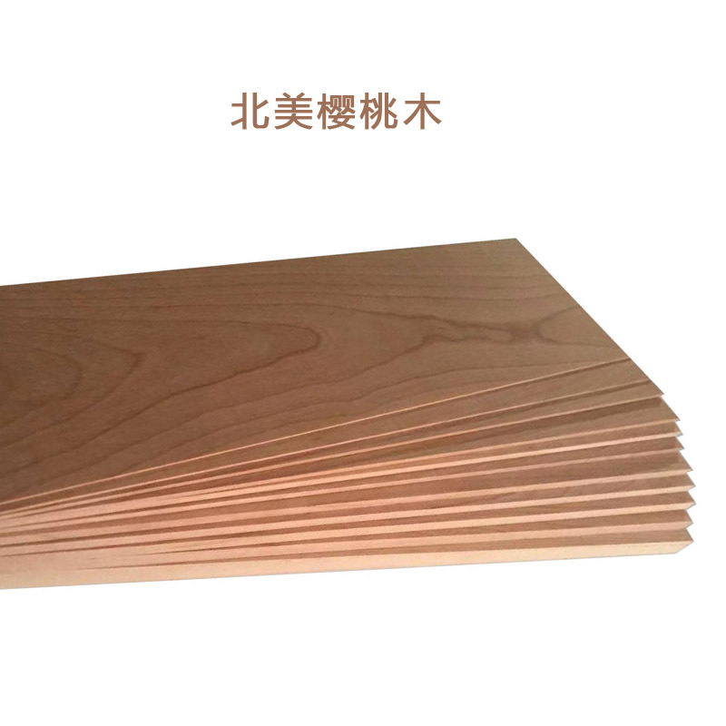 Madera de cereza Roja de América del Norte madera de cereza hoja de madera de madera maciza fina hoja de madera de madera fina registro de madera DIY soporte de productos grandes