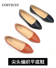 外贸2022春季浅口漆皮法式时装单鞋女尖头平底鞋女批发flat shoes详情3