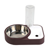 Original pet bowl stainless steel double bowl automatic drinking water heater dog bowl cat bowl food pot dog pot cat dish non -slippan