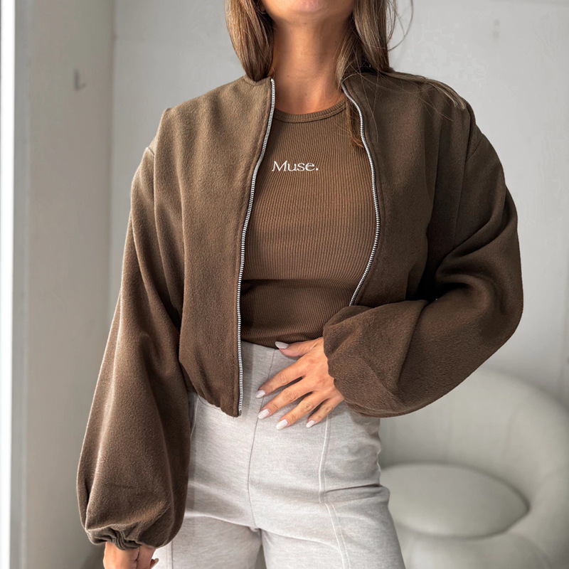 Women’s Oversized Lantern Sleeve Jacket – Drop Shoulder Casual Coat (S-XXL) – Trendy Fall/Winter Outerwear_voghion.com