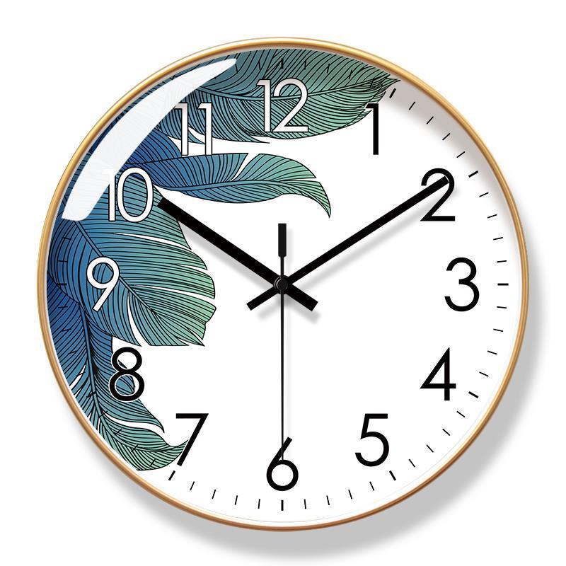 [Ultra-quiet-blue core clock] 8228-B gold frame