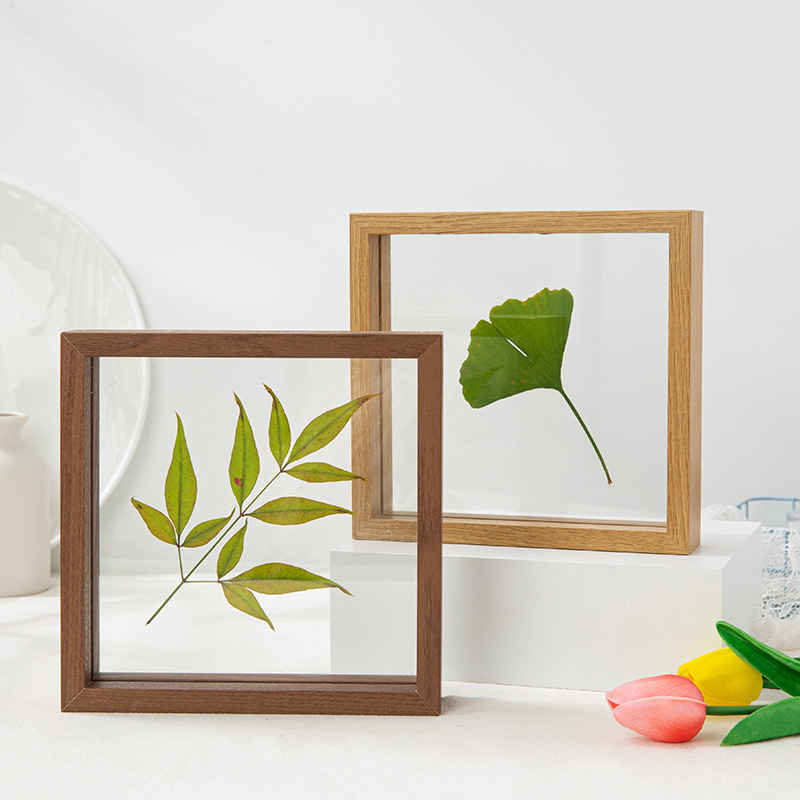 Creative Double-Sided Glass Photo Frame with Happy Words, Dried Flowers and Leaves Specimen Frame Wholesale Square A4 Paper-Cut DIY Picture Frame Creative Double-Sided Glass Photo Frame with Happy Words, Dried Flowers and Leaves Specimen Frame Wholesale Square A4 Paper-Cut DIY Picture Frame