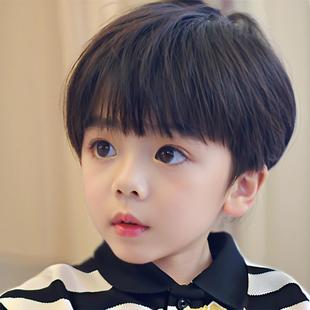 Pinduoduo Hot-Selling Kidsren's Fake Hair Fashionable Bangs Black Short Straight Hair Korean Style Cute Baby Full Headgear Wholesale