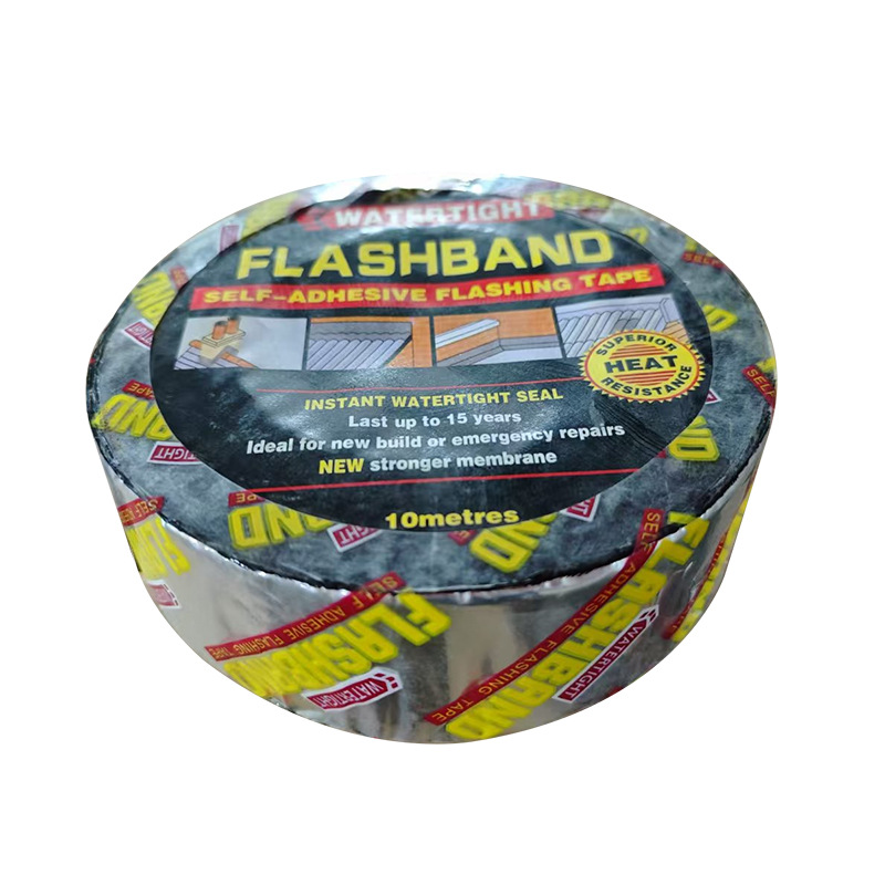 Material de rollo de impermeabilización de techo de cinta de asfalto para comercio exterior, para tejas de acero de color, aislamiento térmico, a prueba de fugas, material de parcheo autoadhesivo fuerte de fábrica.