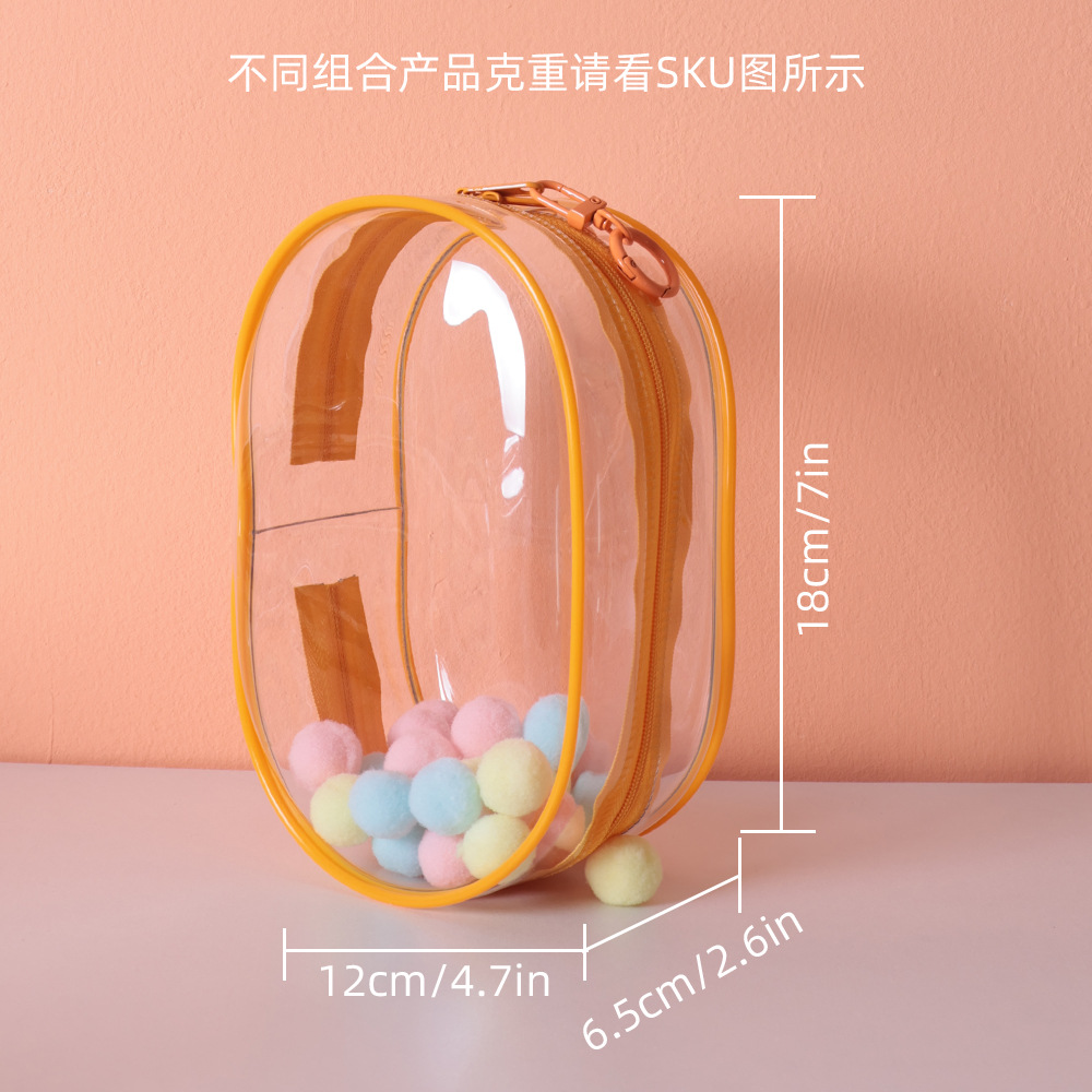 LABUBU 비닐 보호 케이스 PVC 높은 투명 애니메이션 주변 인형 방진 가방 면화 인형 워킹 백