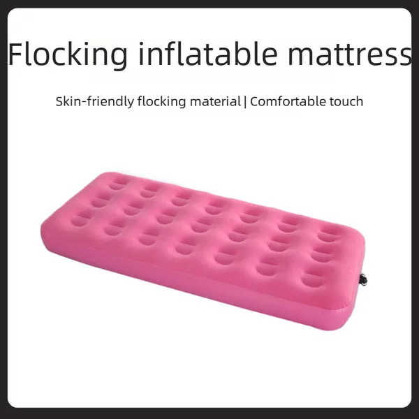 Single inflatable bed spiral air nozzle inflatable bed air cushion bed car bed pickup truck rear bed construction site outdoor home