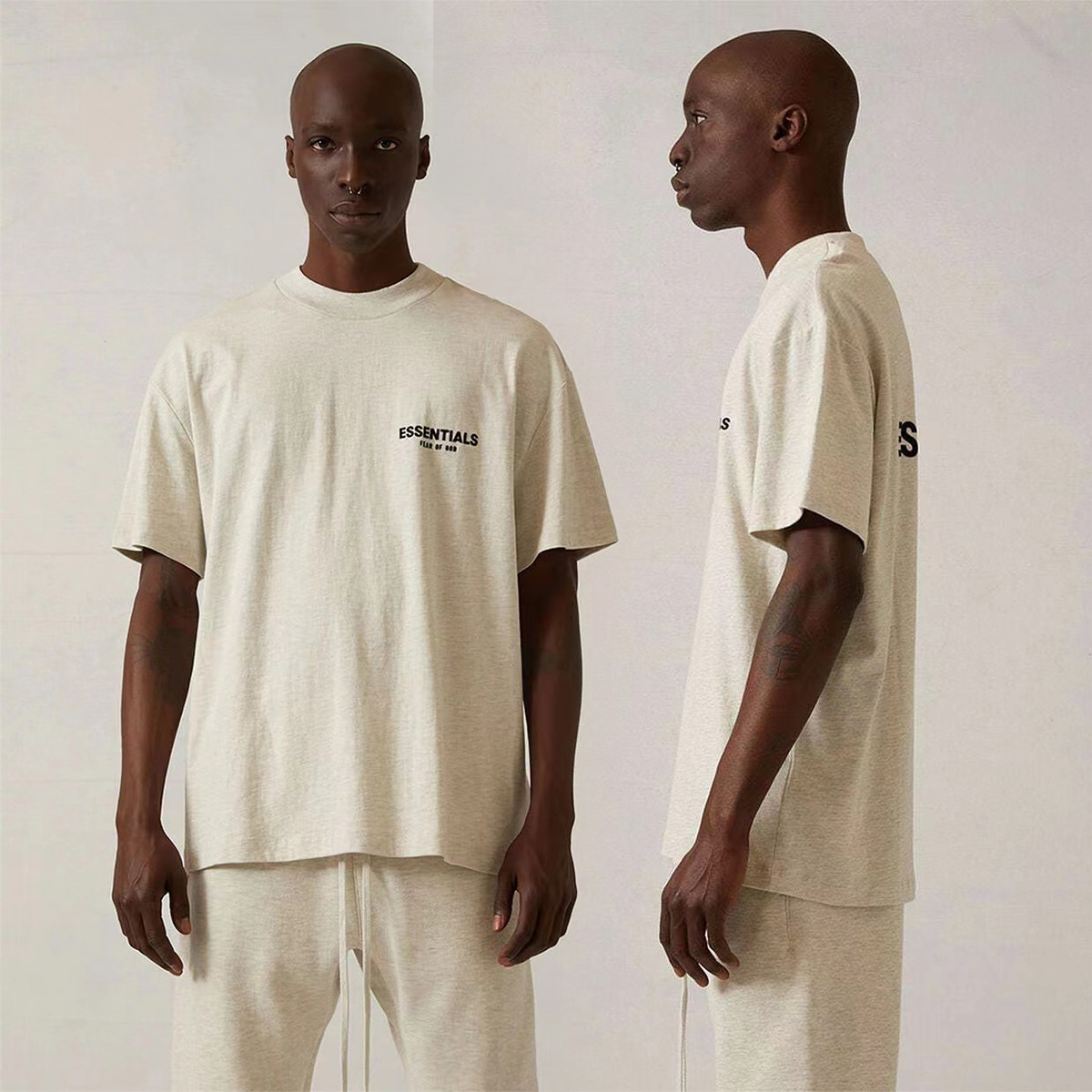 Camiseta de Marca de Moda Americana para Hombre, Primavera/Verano 2023, Estilo Urbano, Algodón Puro, Manga Corta, Moda Urbana