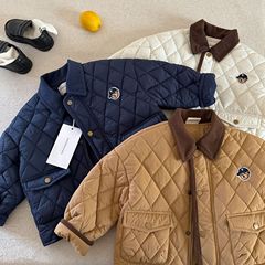 童装棉服2025儿童棉衣外套韩版男童夹棉风衣保暖宝宝外穿衣服秋冬