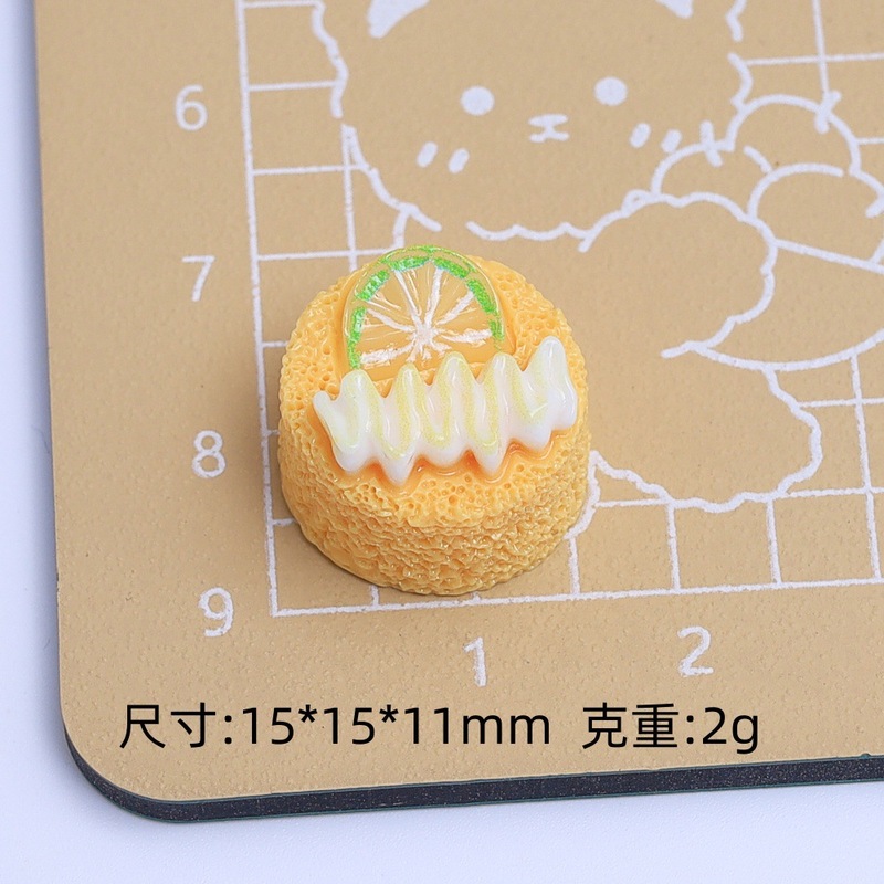 カラフルなライムクリームケーキ漫画手作り diy クリーム接着剤樹脂アクセサリー小さなアクセサリージュエリー材料卸売|undefined