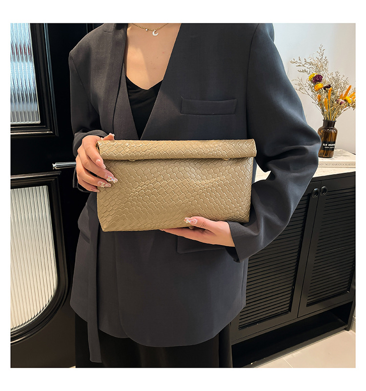 Pu Leather Solid Color Square Clutches display picture 3