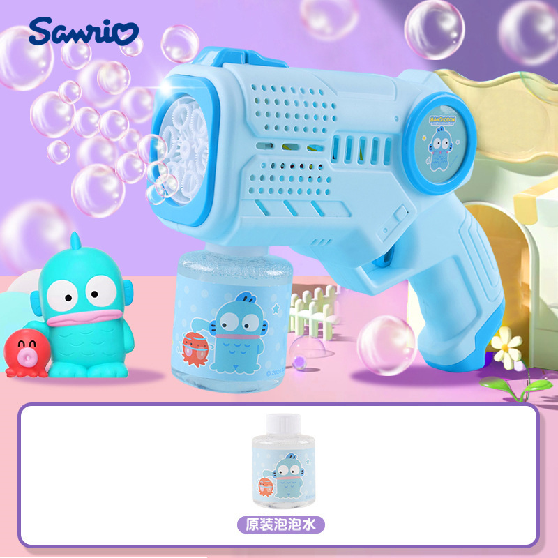 Máquina de burbujas de ducha de girasol 23 agujeros Red roja Gatlin pistola de burbujas puesto automático en el mercado nocturno juguetes para niños