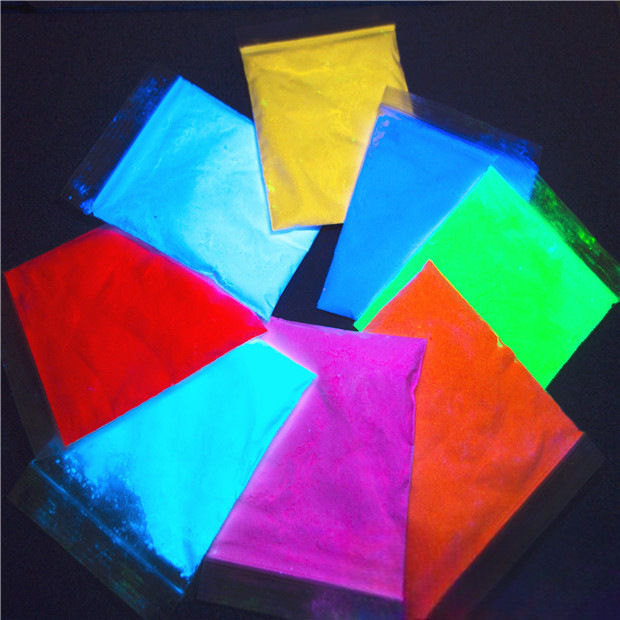 隐形荧光粉无色透明荧光漆紫光灯发光变色艺术漆涂料防伪油墨颜料