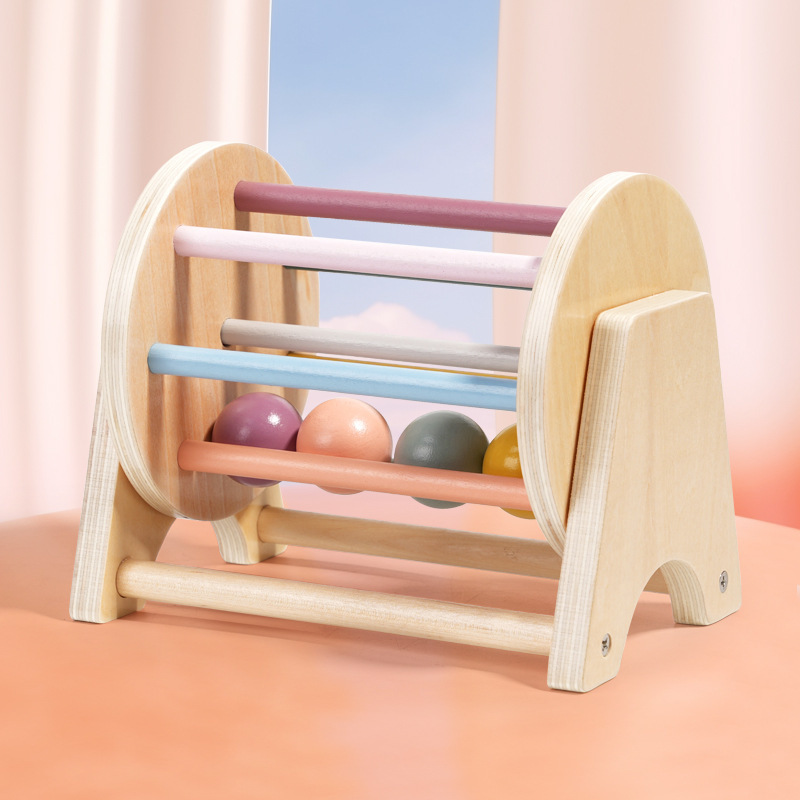 Montessori ayudas didácticas Caja de cajones de madera Caja de monedas de jardín de infantes Caja de lanzamiento Educación Educación Puzzle Juguetes de educación temprana Monterey
