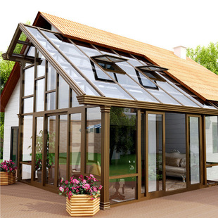 Chengdu Sun Room Tempered Glass Awning Sealing Terrace Sealing Balcony Aluminum Alloy Villa Sun Room Manufacturer