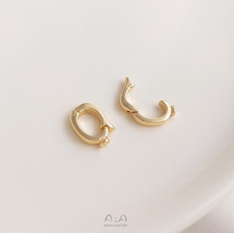 DIY Jewelry Accessories Classification 1 Piece Alloy Solid Color Jewelry Buckle Jewelry Accessories