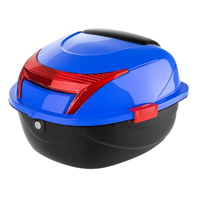 Motorcycle Safety Supplies – Box Rear Tail Box - abs-material-large-box-blue-single-tail-box