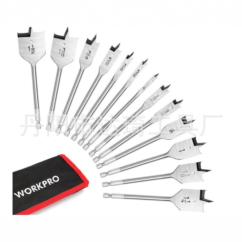 Amazon горизонтальный лезвие с тремя острыми деревообрабатывающими плоскими сверляками Английская шестигранная ручка высокоуглеродистой стали