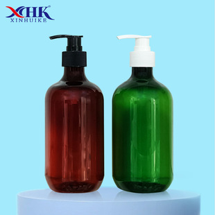 300ml Boston Bottle Hotel Hand Sanitizer Bottle Shower Gel Refill Bottle Shampoo Lotion Bottle 500ml