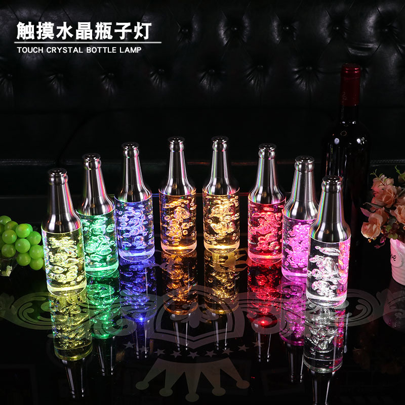 LED creativo pantalla táctil lámpara de mesa bar claro bar comedor bar Mesa lámpara KTV discoteca bar atmósfera decorativa lámpara de vino botella lámpara