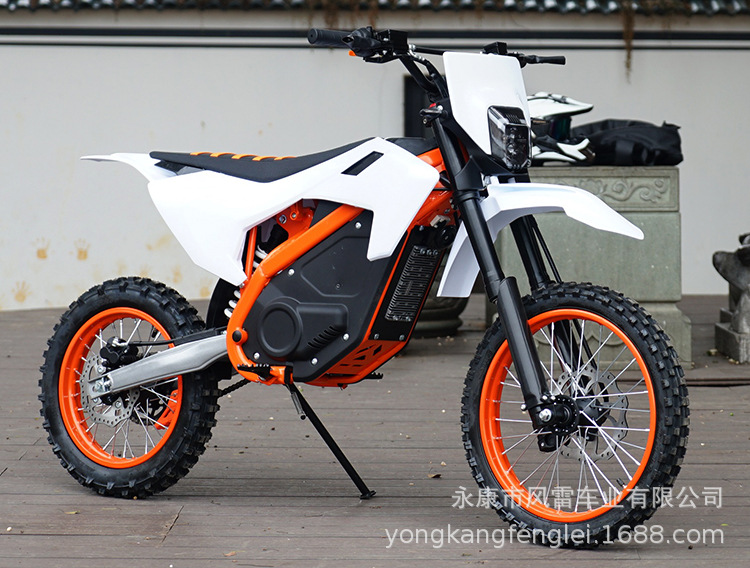 European and American Cross-Border Electric Off-Road Motorcycle 72V5000W Large-Scale Mountain Racing Light Peak Lithium Battery Electric Off-Road Vehicle