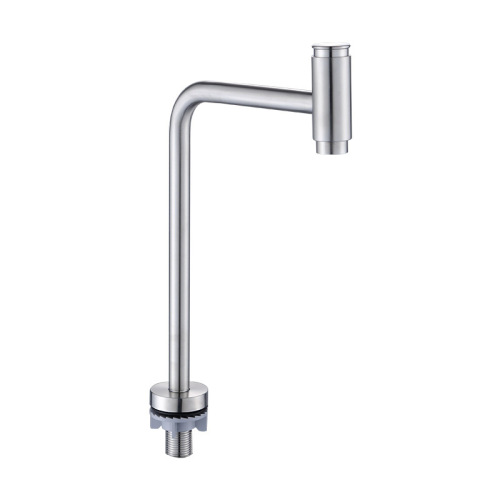 Amazon foreign trade model 304 stainless steel kitchen single cold faucet wash basin sink wash basin single faucet