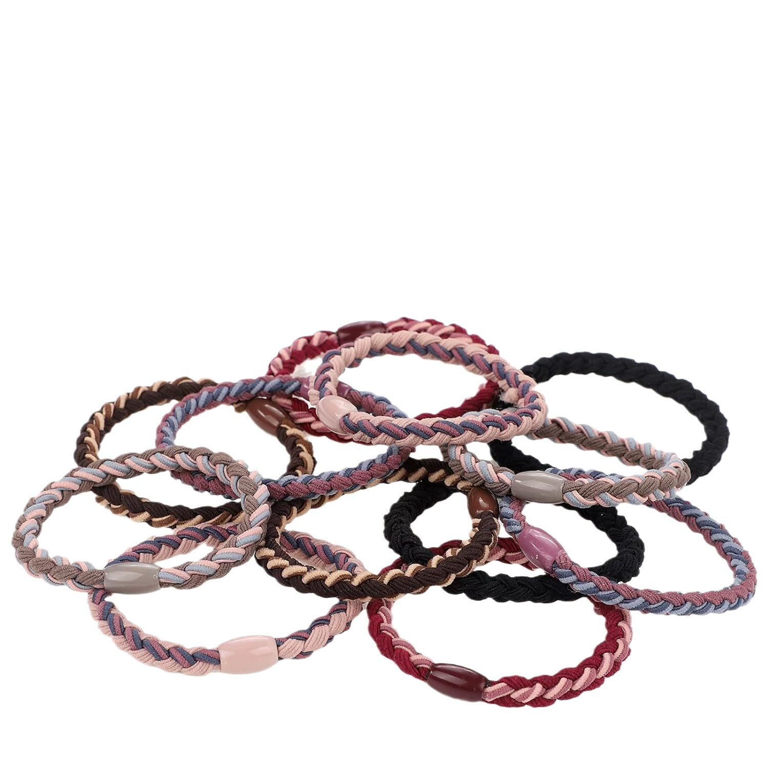 (Cross-border trading), woven elastic headband, ponytail, dense curly hair accessory