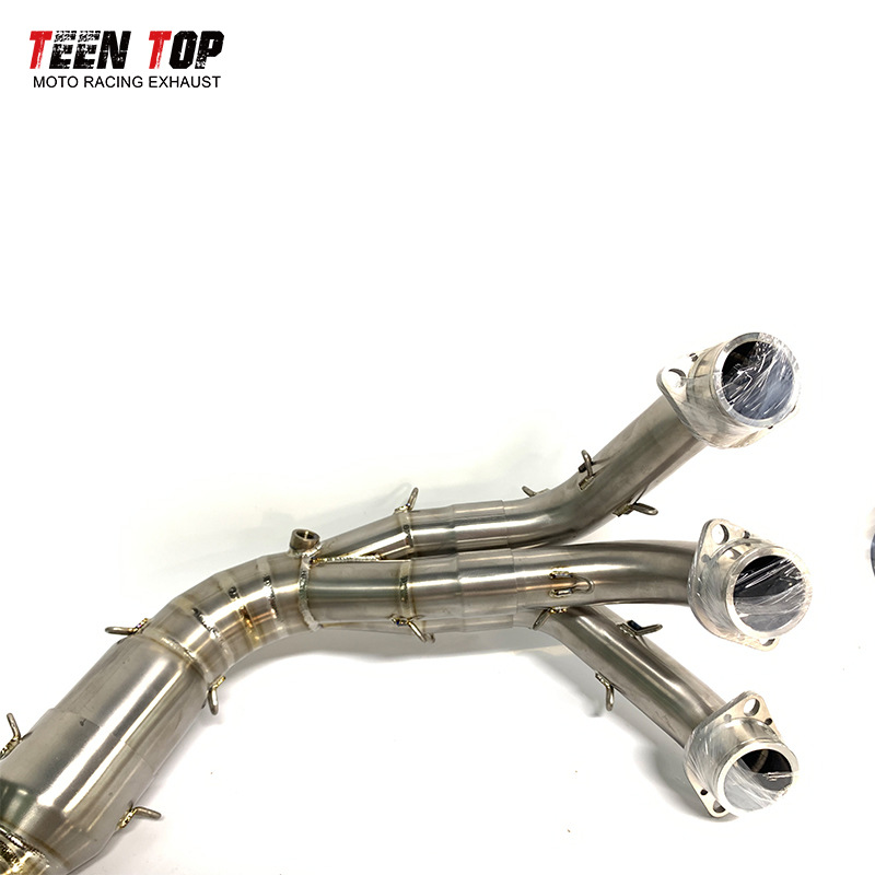Yamaha Mt09 Motorcycle Titanium Alloy Exhaust Fz09 Modified Stainless Steel with Catalytic Converter Front Section Yoshimura