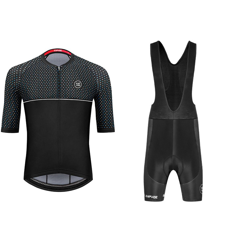Ropa de ciclismo de manga media Monos exclusivos transfronterizos Traje de verano Bicicleta de carretera Bicicleta Transpirable Top de hombre