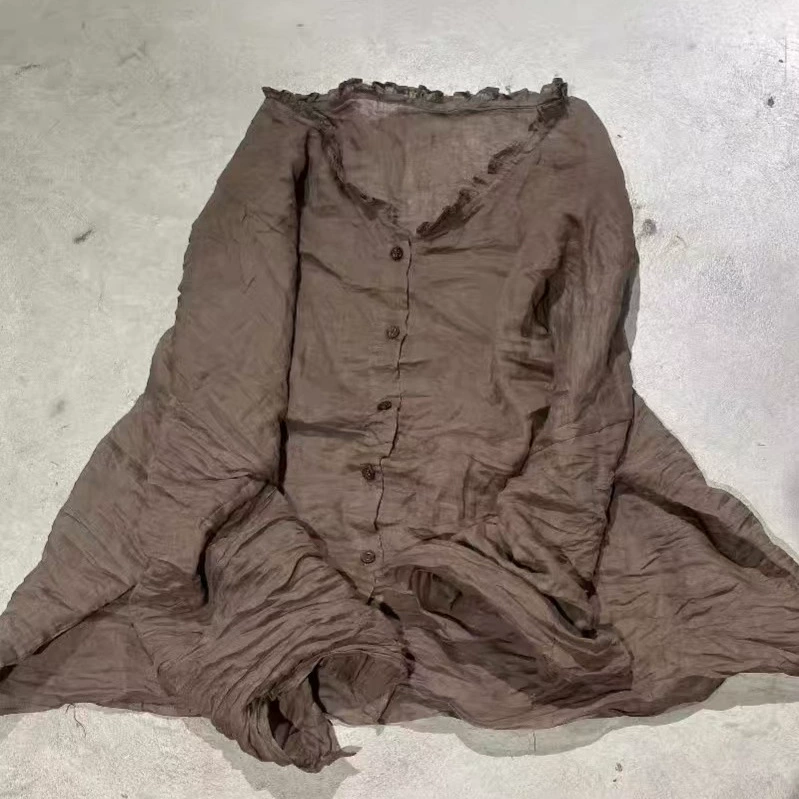 24/4 SN46 литературный повседневный воротник из листьев лотоса