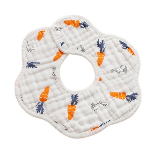 Children's cotton waterproof gauze eating bib for food for new born 5
