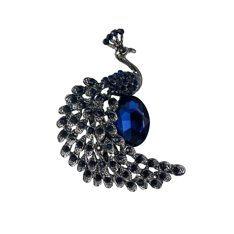 Cute Style Cute Pin Cock Alloy Inlay Rhinestones Women'S Brooches