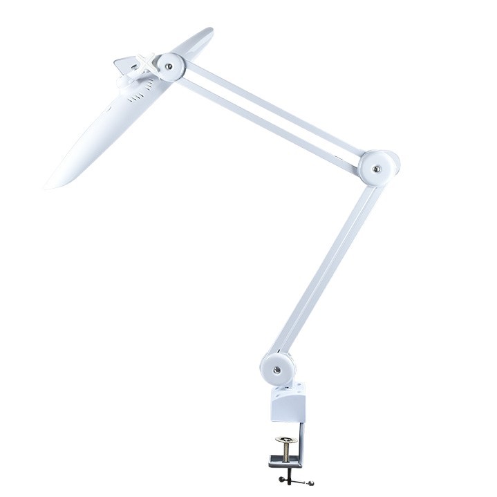 Lámpara de belleza plegable, lámpara de tiburón, lámpara de iluminación para manicura, lámpara de estudio con clip de escritorio, lámpara de bordado para tatuajes de pestañas, luz de relleno