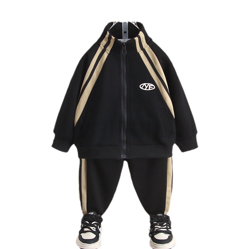 6293 Traje deportivo de otoño para niños 2025 nuevo estilo fresco y guapo ropa casual de otoño para bebés de dos piezas primavera y otoño para niños