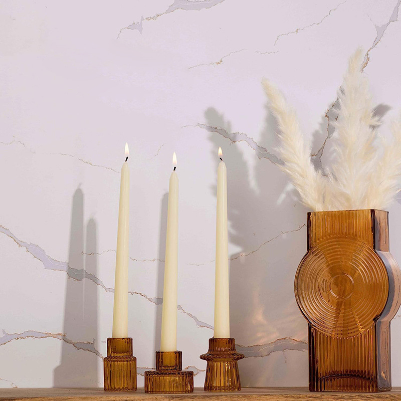 Pitkät kynttilät tippumattomat savuttomat eurooppalainen tyyli_voghion.com