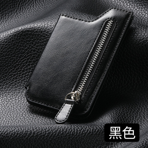 Back-mounted mobile phone card bag multi-function creative card holder card bag card case zipper mobile phone case DIY free matching