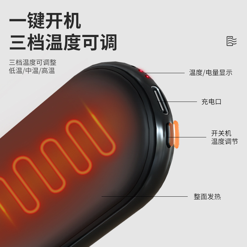 2026 크로스보더 폭발적인 자기 흡입 난방 손보 USB 충전 분리형 2합일 난방기 휴대용 난방 아기