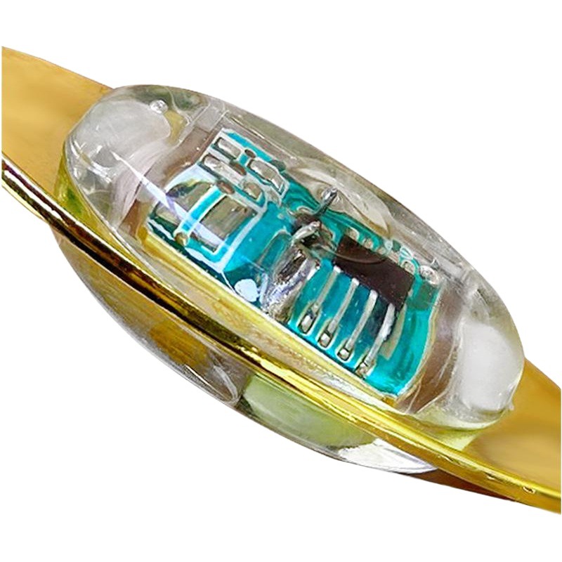 Weihe One-Eye botón lámpara trampa de peces lámpara de pesca 5cm10g electrónica luminosa LED subacuática Luya cebo lámpara al por mayor