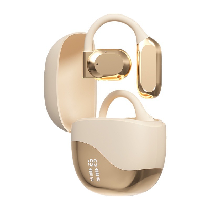 2024 nuevos auriculares Bluetooth con orejas colgantes M62 sin conducción ósea inalámbrica indolora con auriculares abiertos