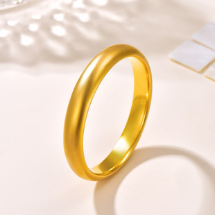 18k gold loach back bracelet Au750 color gold non-demoulding solid bracelet women's ancient method inheritance bracelet water shell gold