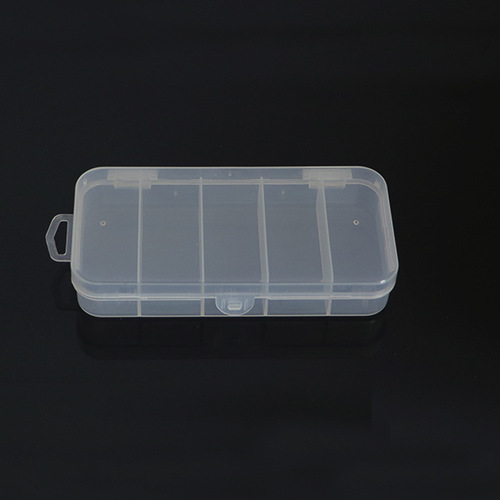Manufacturer wholesale five-gram lure box, fishing gear accessories storage box, fake bait, fish hook, thunder frog box, plastic jewelry box