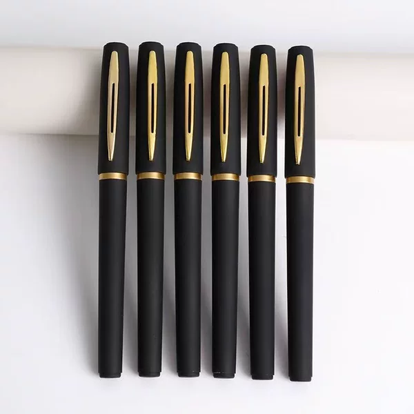 Large-capacity high-grade bold gel pen 1.0 business office sign pen student examination practice black 0.5/0.7