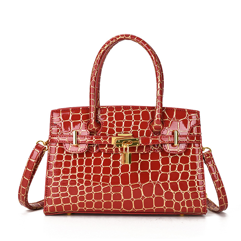 Bolsas de cocodrilo de alta calidad para mujeres 2024 nueva moda bolsas portátiles de moda Kylie bolsas de oro de inclinación universal bolsas grandes