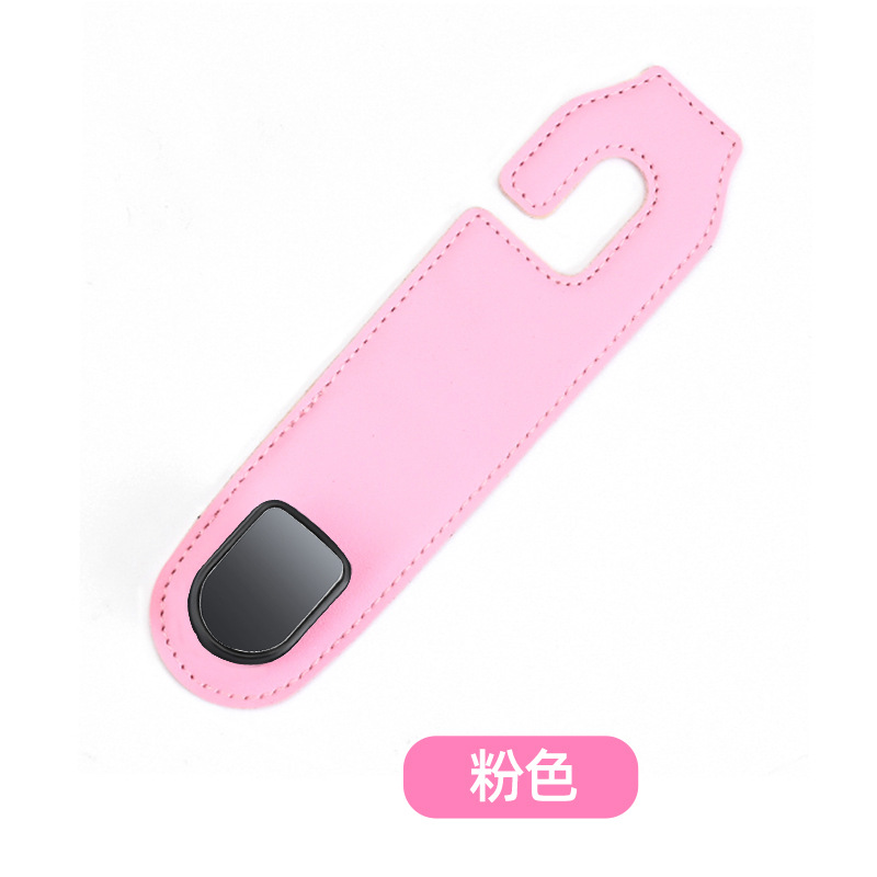 Asiento trasero del coche gancho oculto gamuza invisible coche interior y bolsa trasera gancho de almacenamiento de objetos pequeños