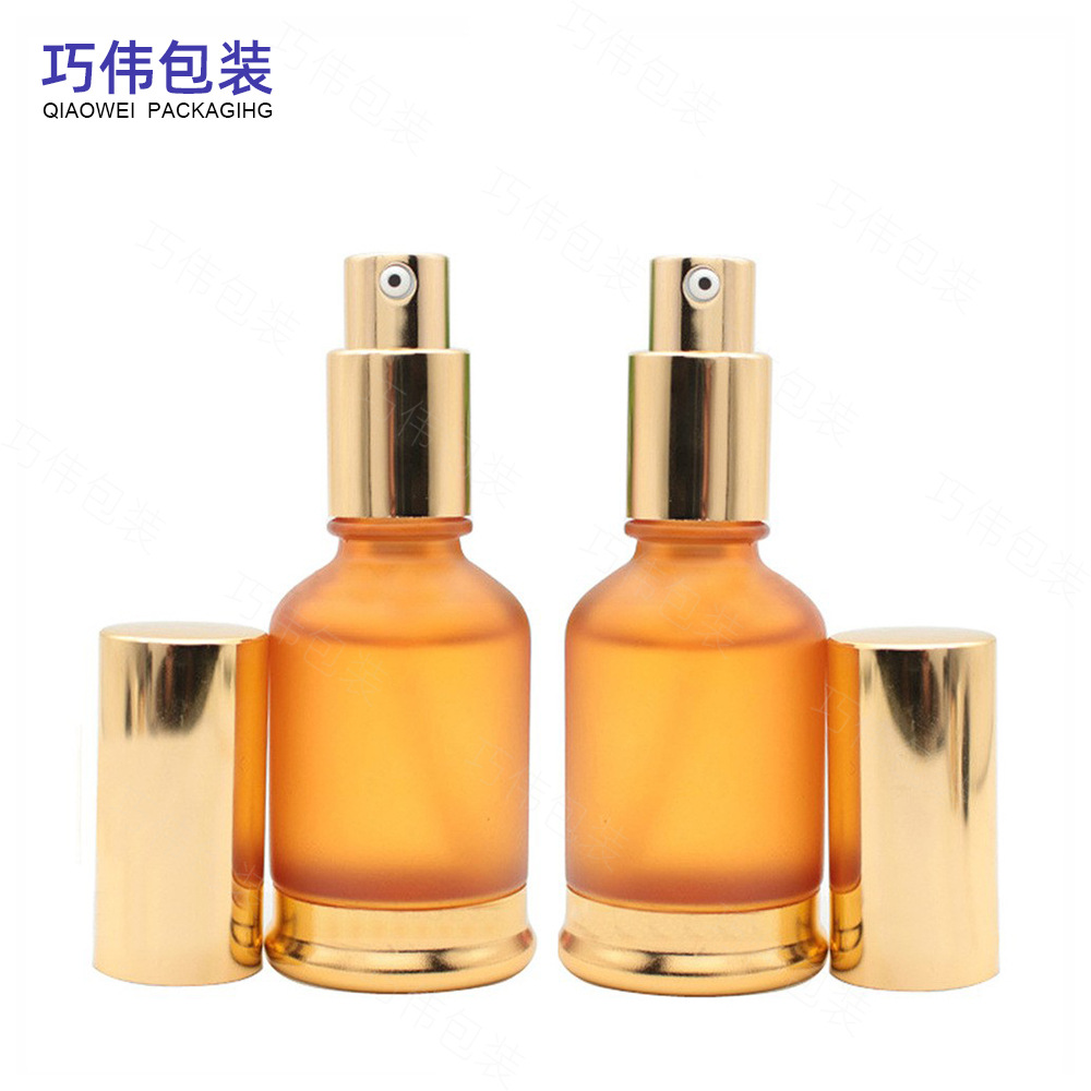 厂家现货 化妆品玻璃药用保健品乳液精油喷雾纯露水分装瓶子30ML