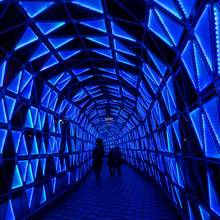 户外拱门时光隧道灯景区广场游乐场公园网红打卡灯亮化景观灯