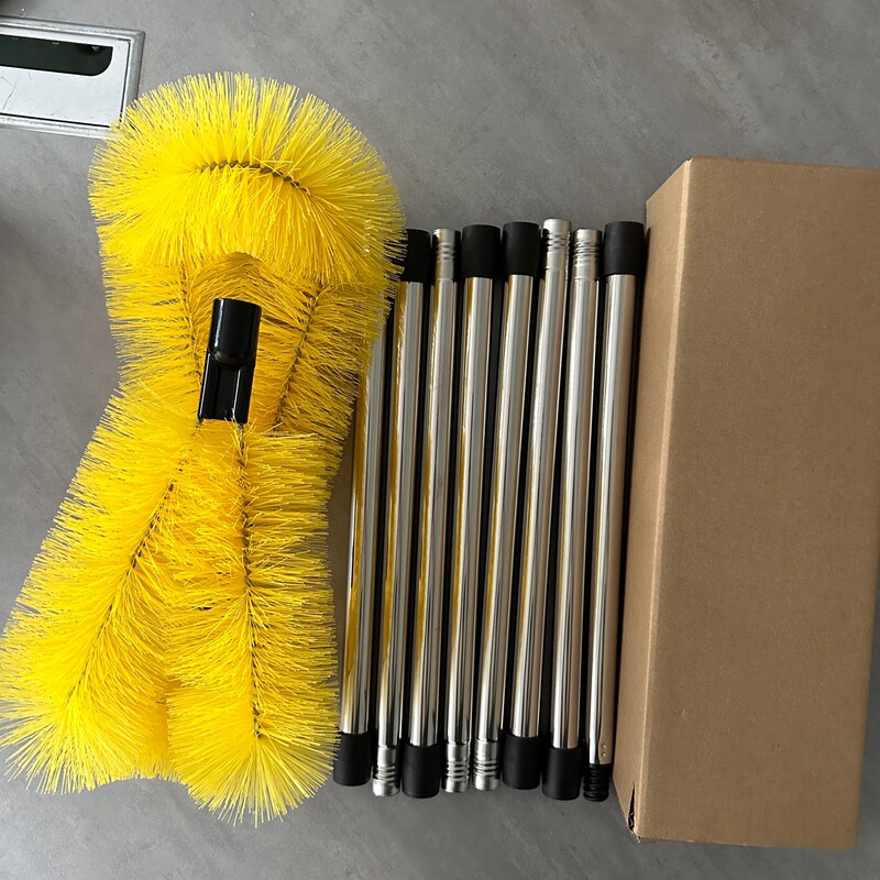 Cross-border lengthening adjustable dust collector spider web brush head ceiling brush star brush round brush high-altitude brush head